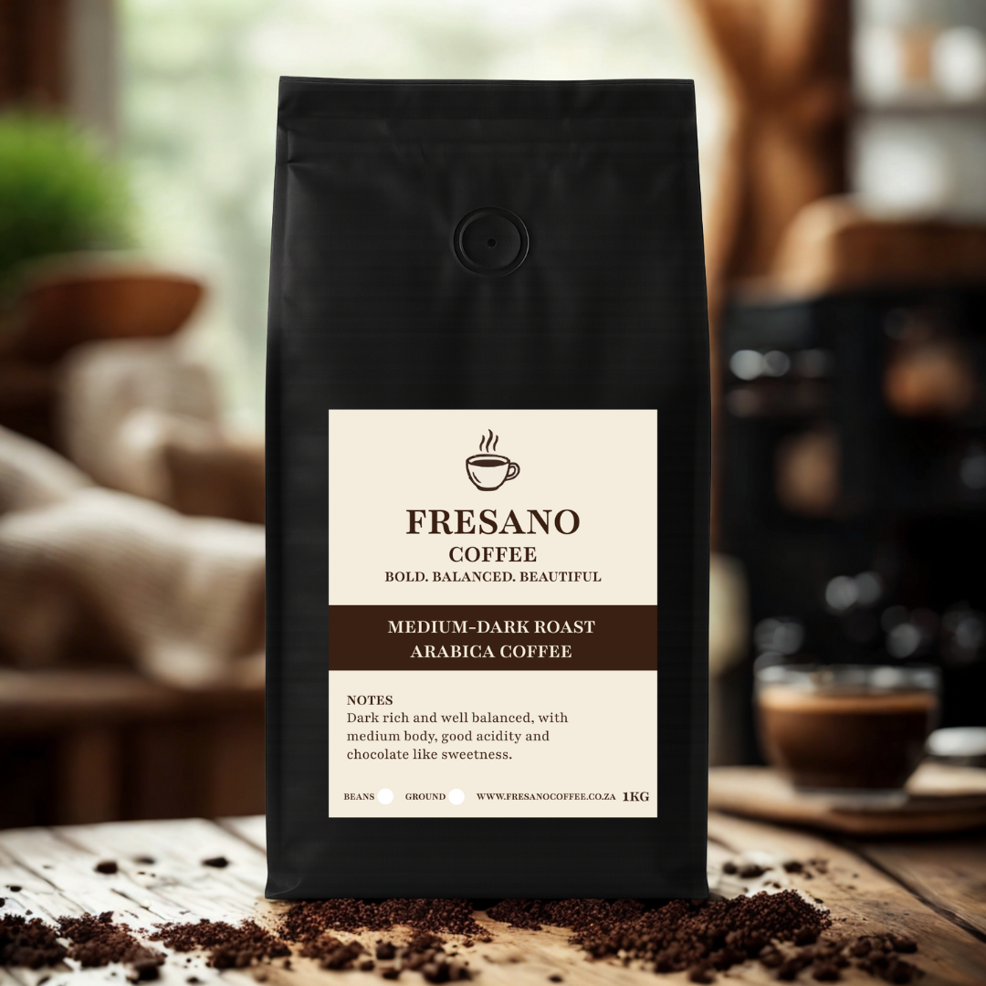 Arabica Medium-Dark Roast Coffee 1KG Grounded